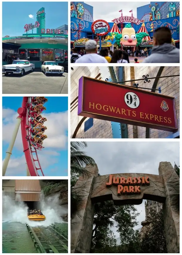 How many rides are at Universal Studios?